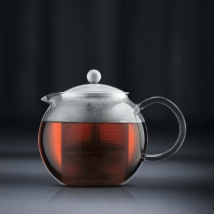 Assam arbatinukas, 1000 ml, baltas, bodum - DERIOR