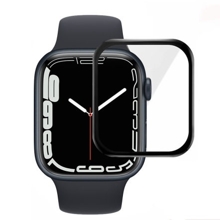 Grūdintas stiklas išmaniajam laikrodžiui acrylic full glue apple watch series 7 41mm - TELEMADA.LT