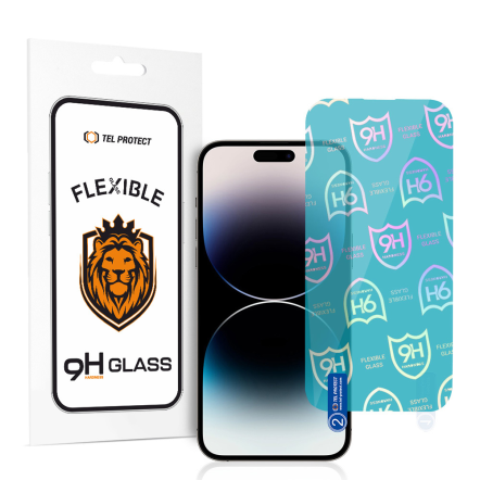 Hibridinis lankstusis stiklas tel protect 9h iphone 14 pro - TELEMADA.LT